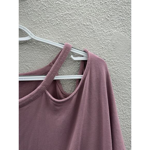Express Womens Dress Size XL Purple Mauve Sweater Long Sleeve Open Shoulder - Picture 2 of 11